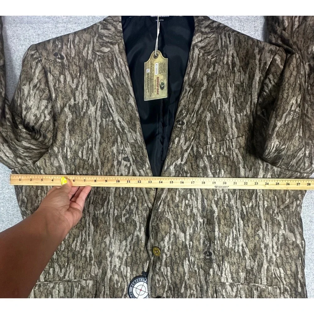 Mossy Oak Bottomland Camo Blazer Mens 56 Bottomland Shell Casing Buttons NEW